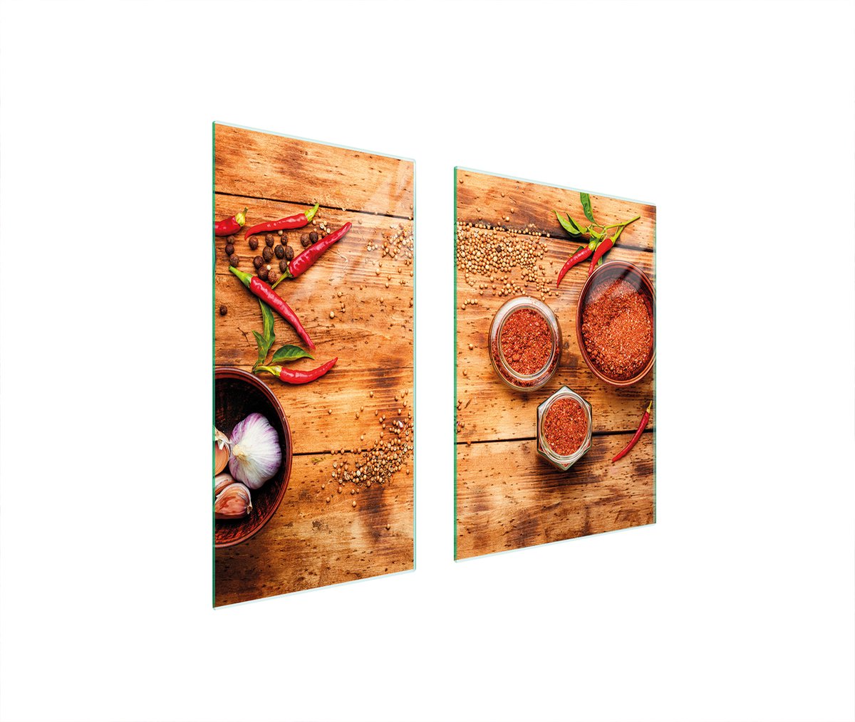 TMK ArtDeko - Snijplank - 75x52 cm - Chilli - Glas