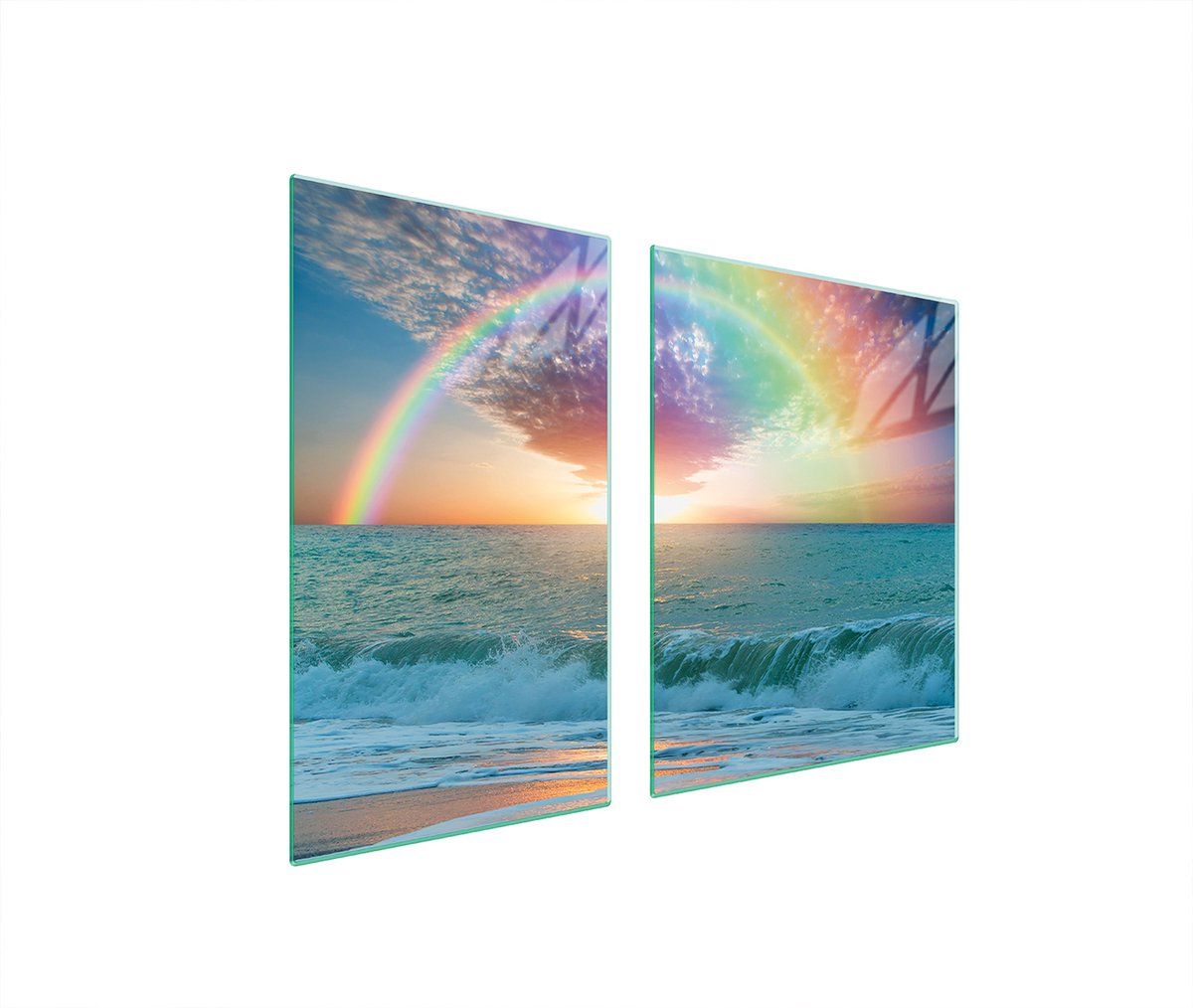 TMK ArtDeko - Snijplank - 100x52cm - Hardened Glass - Ocean Thema