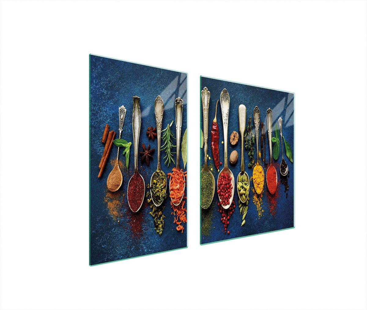 TMK ArtDeko - Snijplank van Glas - 100x52 cm - Przyprawy - Beschermplaat