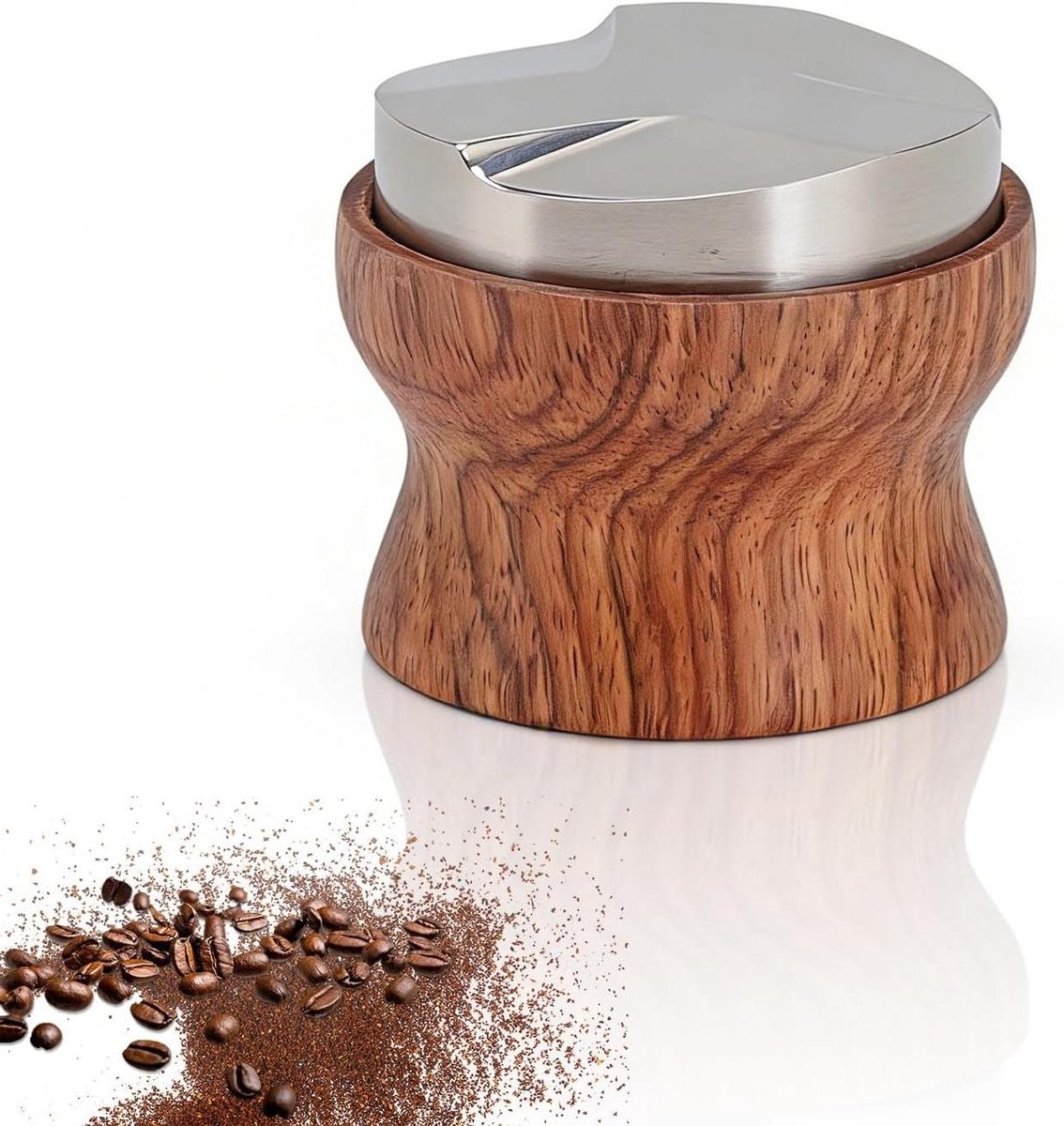 Koffie Tamper - Nivelleerder Divider - Espresso Bereiden - Verstelbare Diepte - 51mm - Zwart
