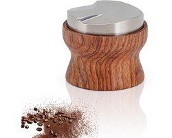 Koffie Tamper - Nivelleerder Divider - Espresso Bereiden - Verstelbare Diepte - 51mm - Zwart