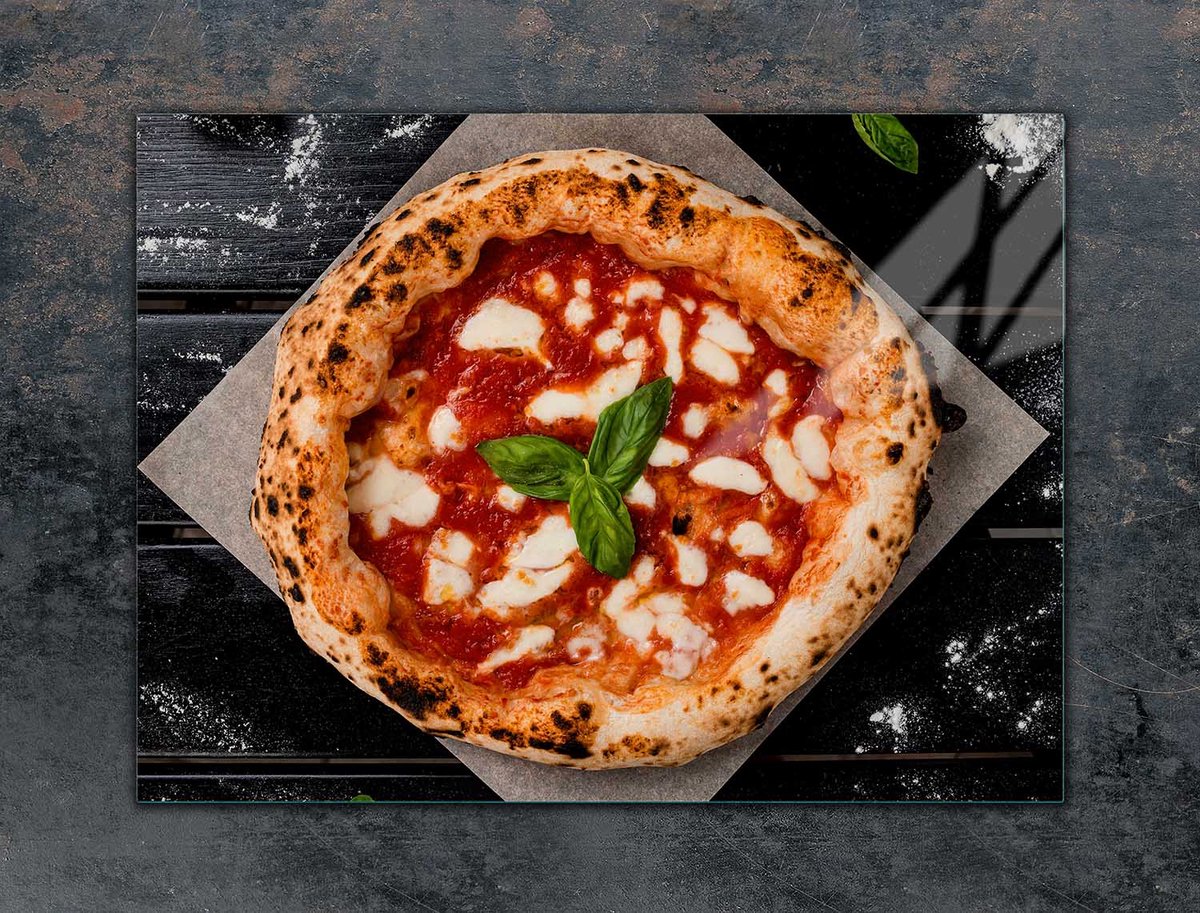 TMK ArtDeko - Snijplank - Pizzapatroon - 70x52cm - Gehard Glas