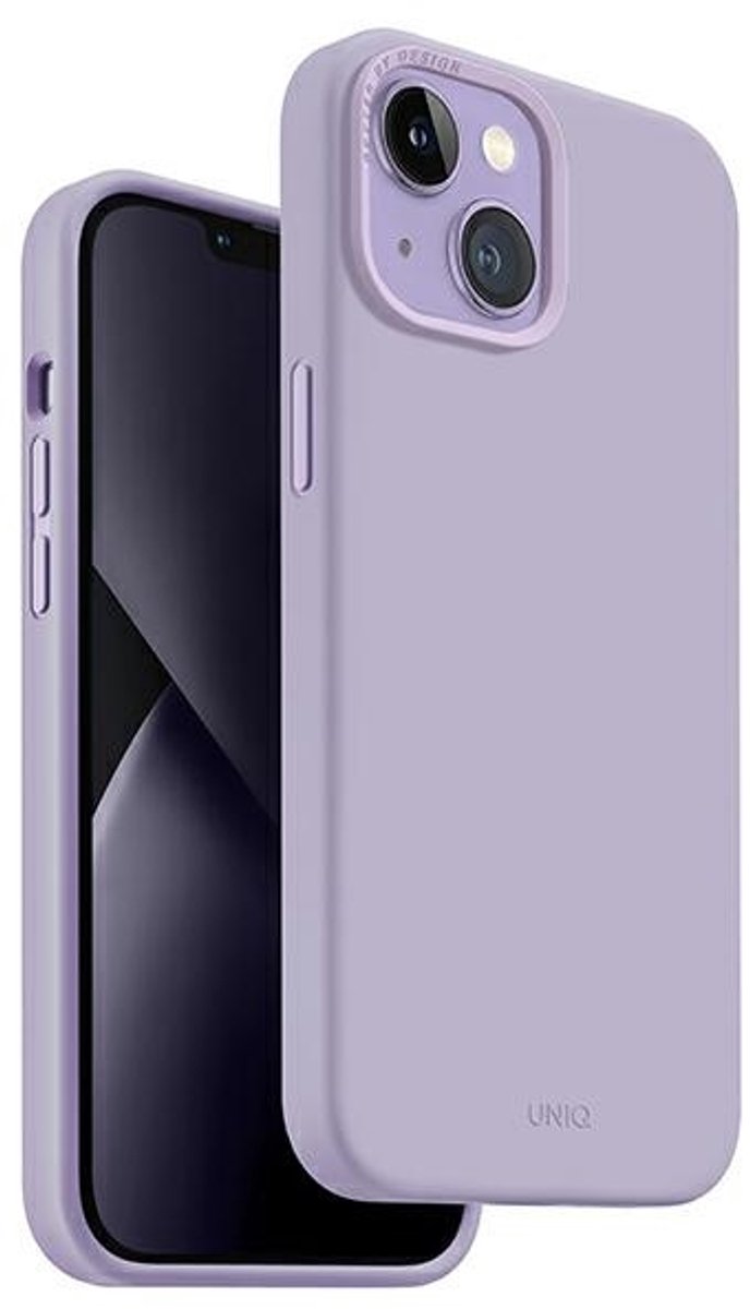 UNIQ - Lino - hoesje iPhone - 14 - Plus - 6.7 - lila/lila - lavendel
