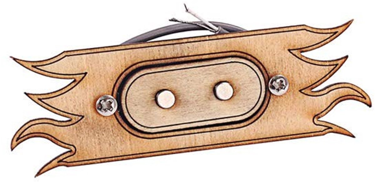 SPHProducts - Esdoorn Gitaar Pickup - 2-Snarige Sigaar Box - Premium Kwaliteit - Verbeterde Dynamiek - Ideaal voor Muzikanten - Inclusief PVC-kabel