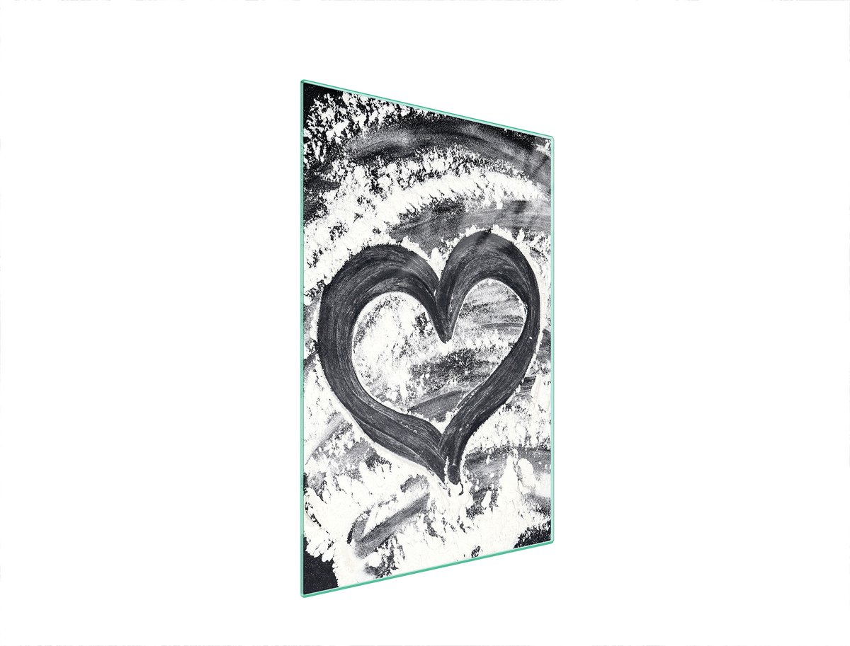 TMK ArtDeko - Snijplank - 35x52 cm - Hartvormig - Glas