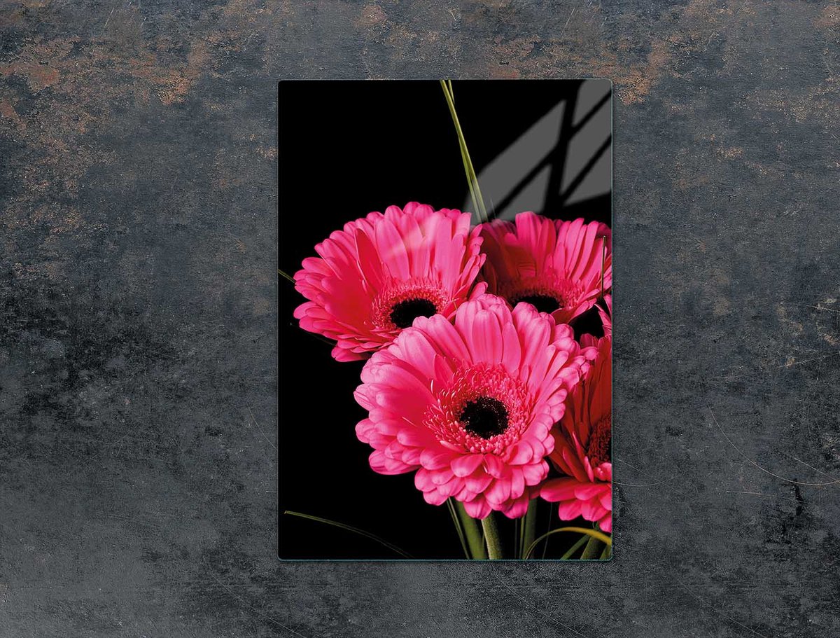 TMK ArtDeko - Snijplank Glas - 35x52 cm - Gerbera