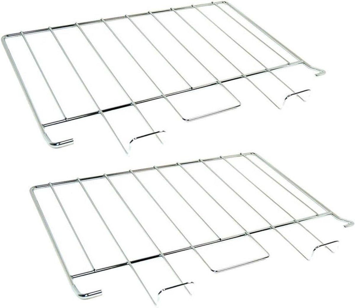 Ovenrooster Set - Grillrooster Oven - Oven Reinigen - Set van 2 - 448 x 334 mm - Zilver