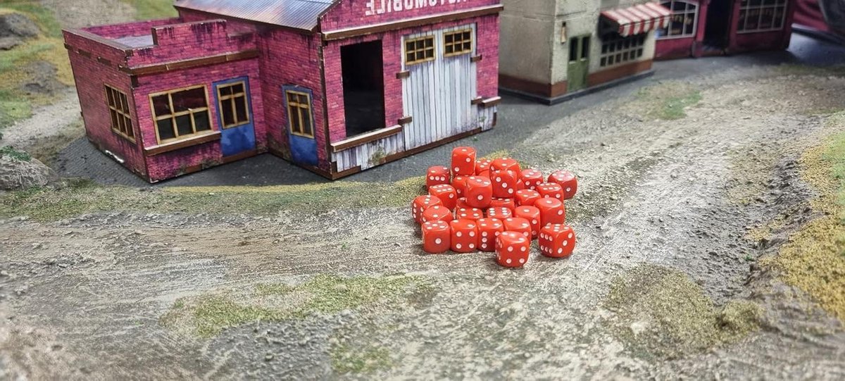Dobbelstenen set - Zeszijdig - Spellen spelen - Afgeronde randen - 10mm 30 stuks - Rood