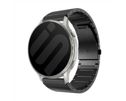 Strap-it 22mm Luxe Titanium band - Universeel 22mm geschikt voor Garmin Vivoactive 4 / Garmin Venu 4 - 45mm / Garmin Venu 3 / Garmin Venu 2 / Garmin Forerunner 570 - 47mm / Garmin Forerunner 265 / Garmin Forerunner 255 - Zwart