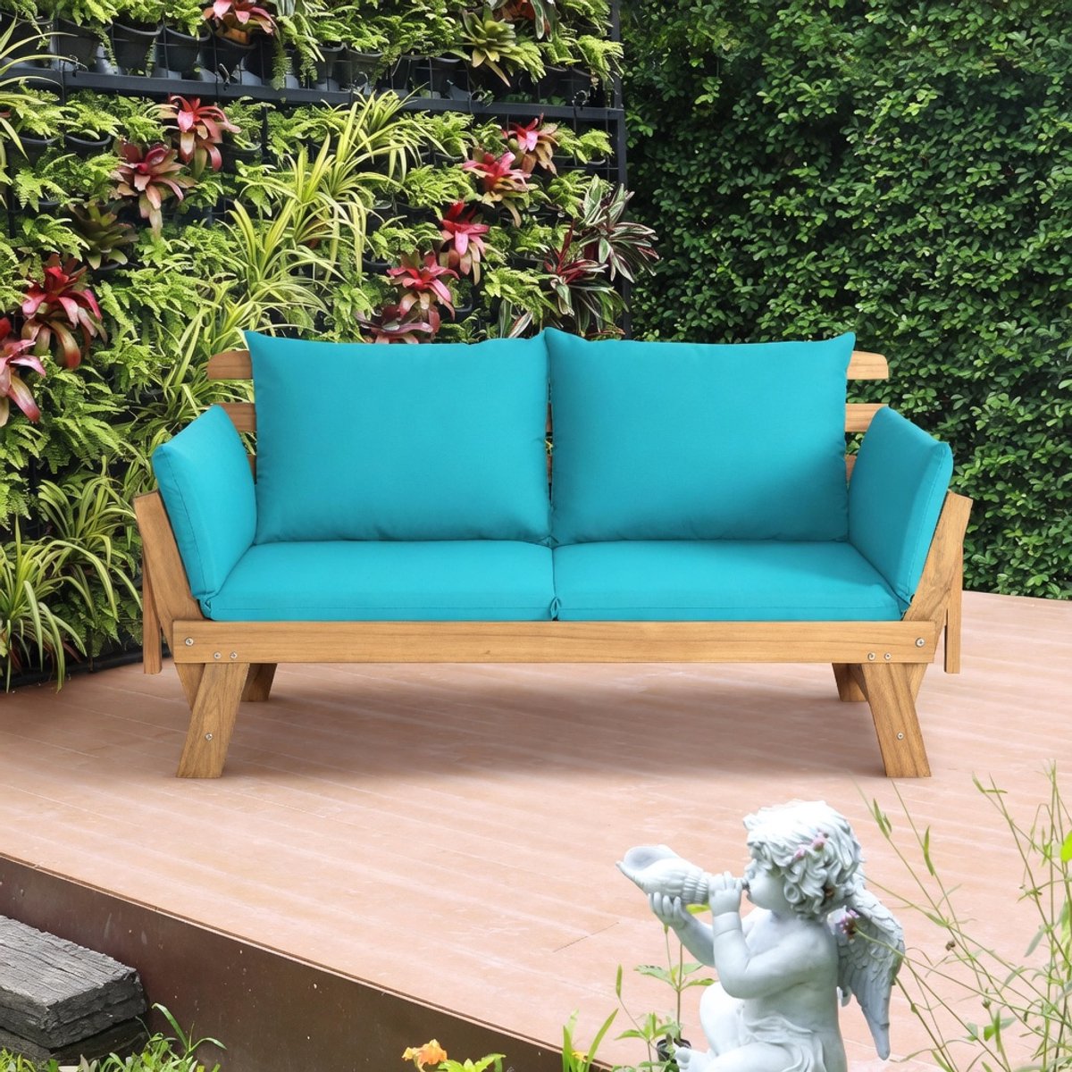 Luxe Bank – Blauw – 198 cm – Industrohome