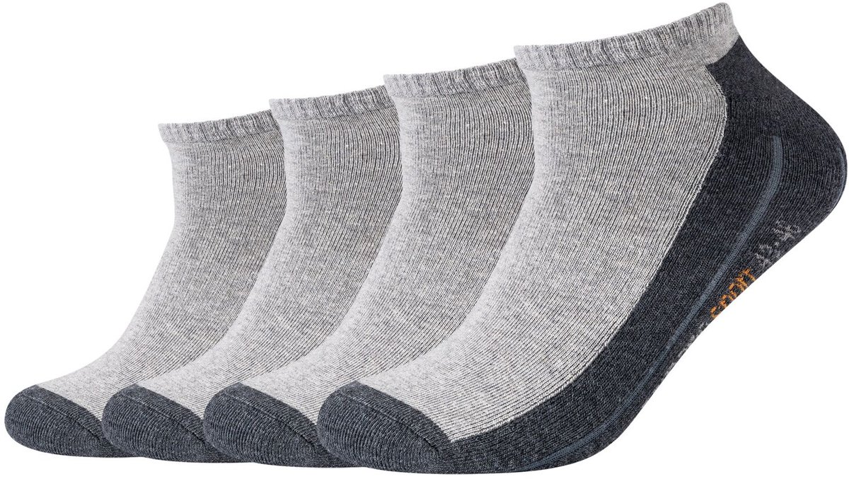 camano unisex sokken, 4-pack, Pro Tex-functie, vochtregulering, gewatteerde zool, drukverlichting, ondersteuning van de voetboog, zachte teennaad, comfortabel, dagelijks gebruik, sport, vrije tijd, optimaal comfort.