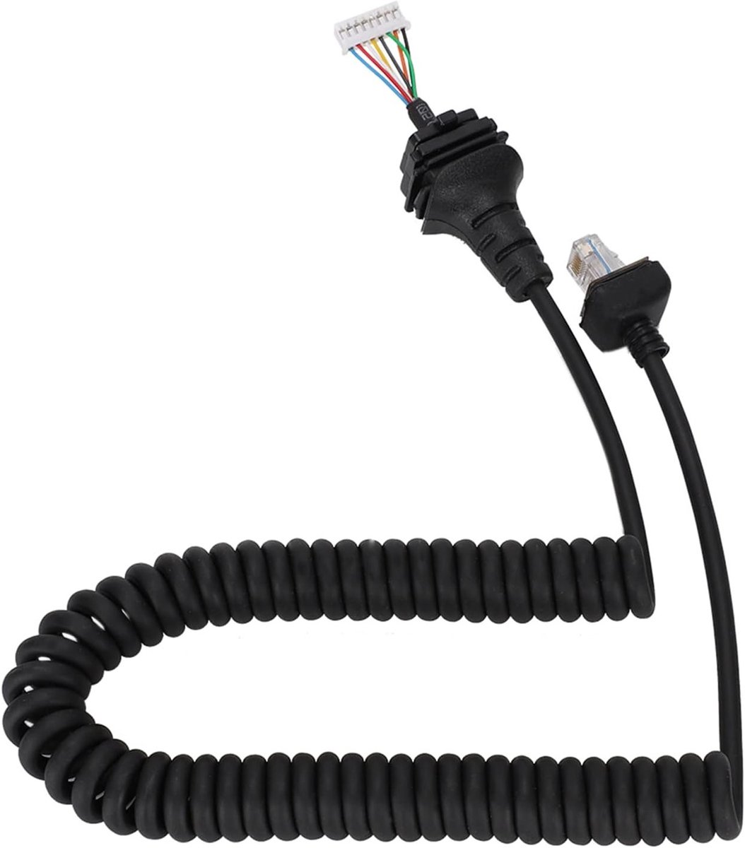 Vervangingskabel voor handheld microfoon, geschikt voor ICOM radio's zoals HM-152, IC F121/S, IC F221/S, met uitstekende geluidskwaliteit en duurzaamheid