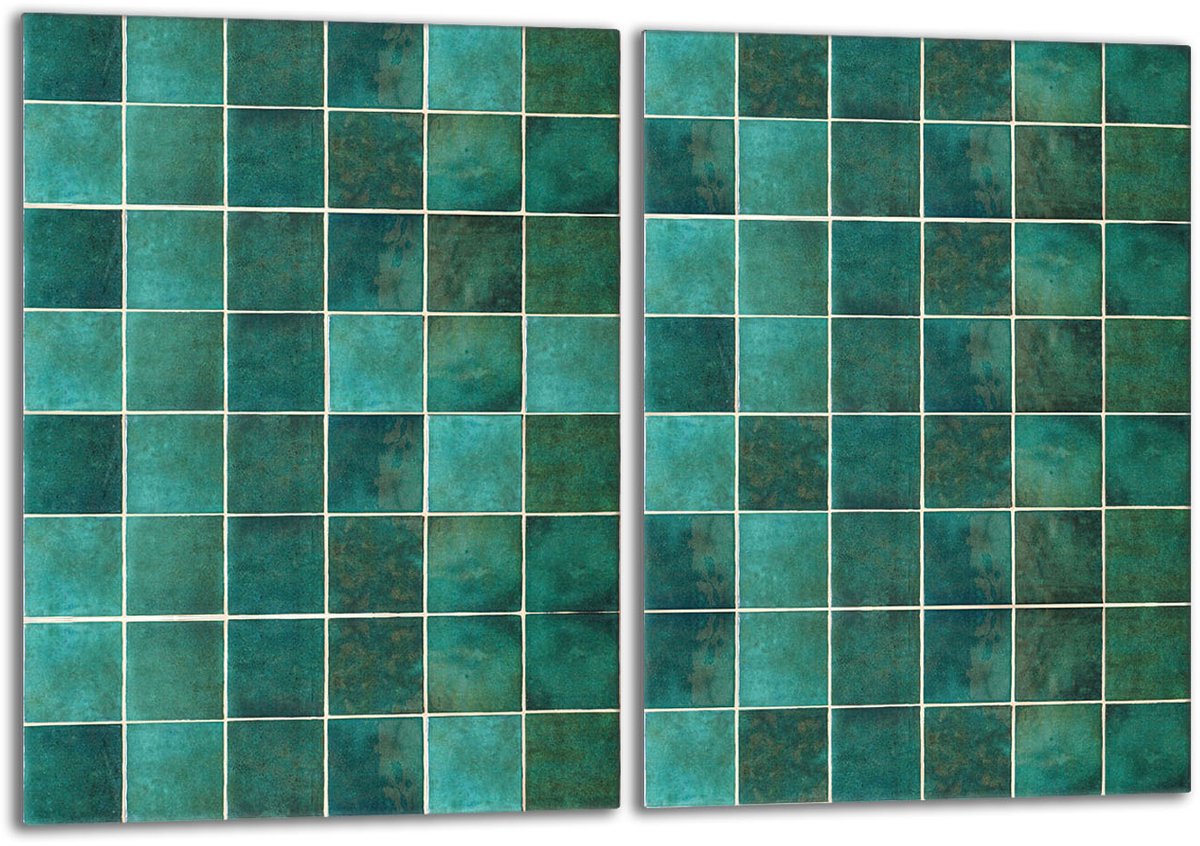 TMK ArtDeko - Snijplank van gehard glas - 40x52 - Groene Beschermplaat