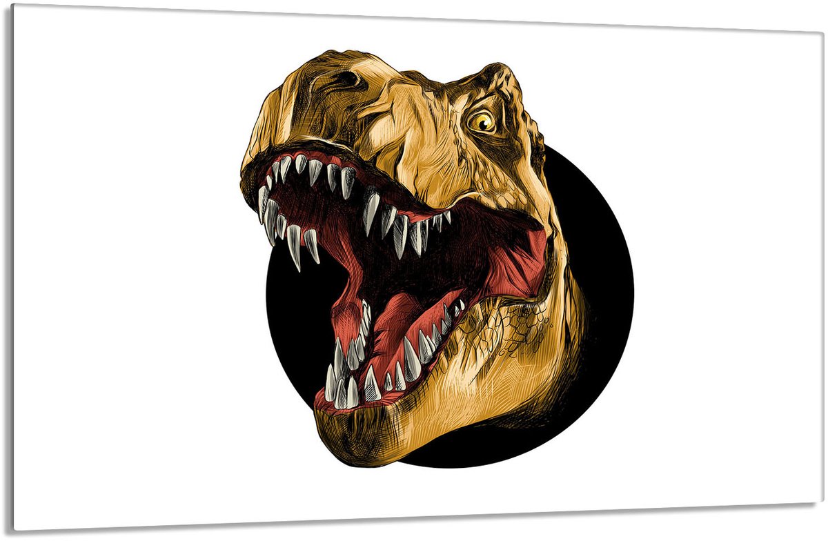 TMK ArtDeko - Snijplank - Glas - 80x52cm - Dinozaur
