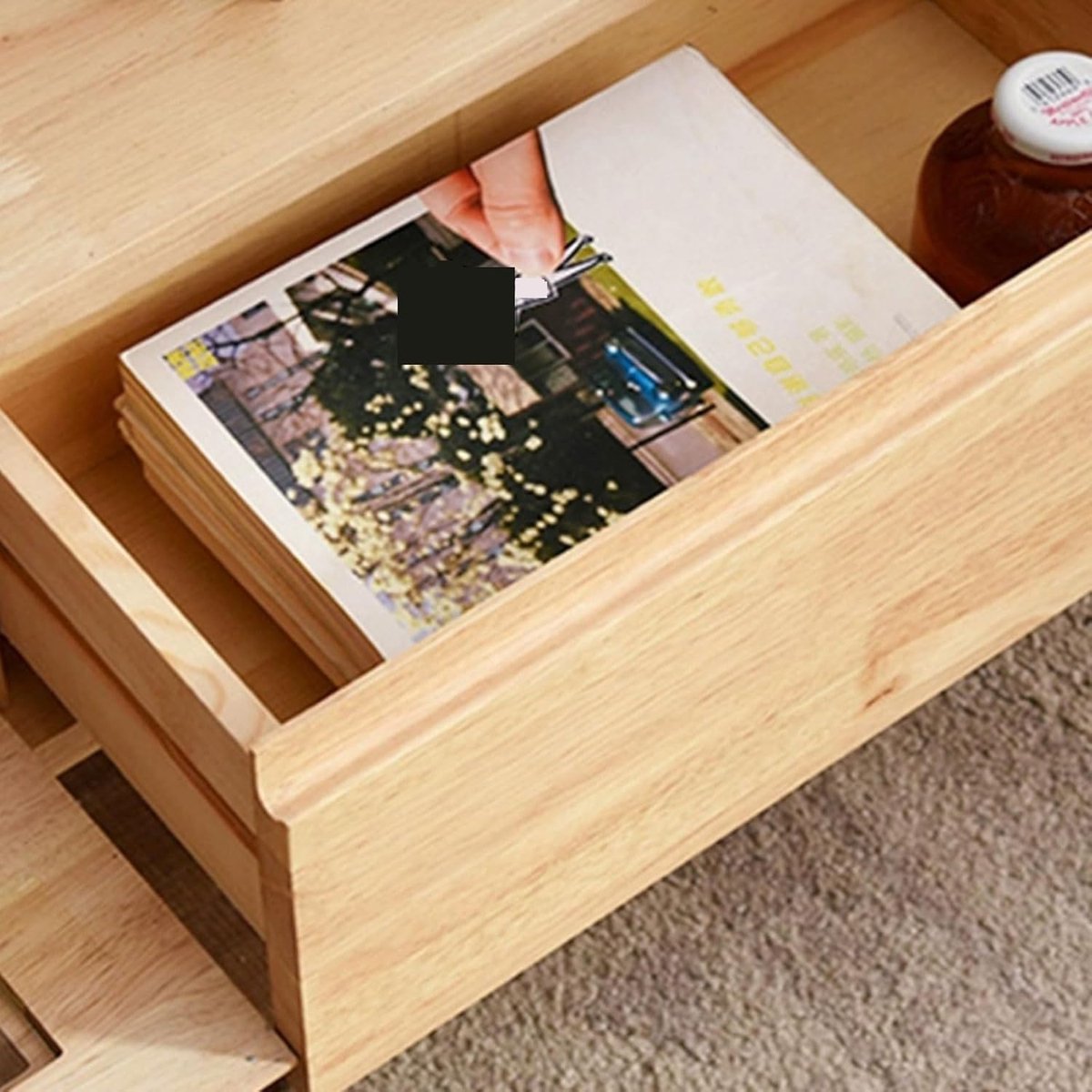 Zwevend TV meubel wandgemonteerd 200 x 20 x 24 cm – Floating Entertainment Center Media Console met Lades, Planken & Kabelmanagement – Reclaimed Wood Look – 78,7 inch – HomebyNicole