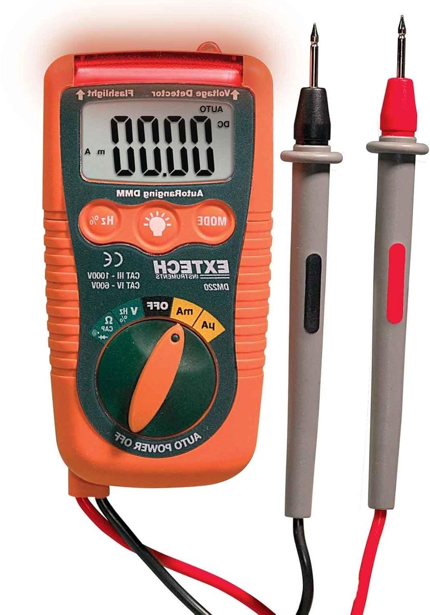 Digitale Multimeter - Spanningstester - Elektrische Metingen - Contactvrije Detector - 4000 Counts - Meerkleurig