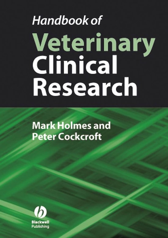 Handbook Of Veterinary Clinical Research - cover