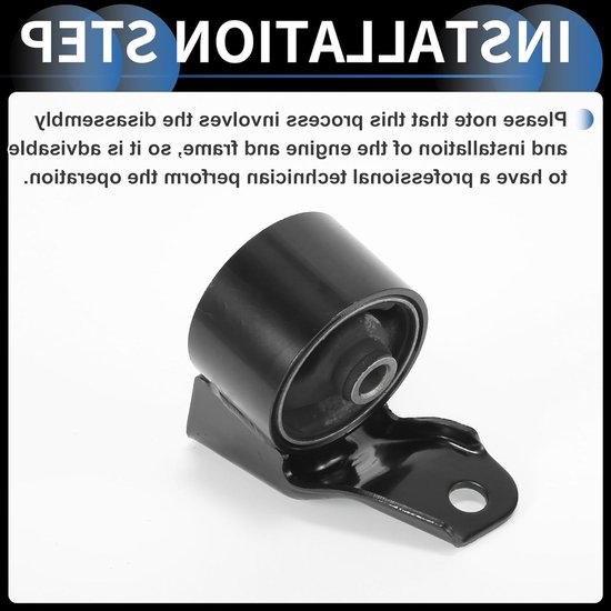 Motorsteun No.1237397202 voor Mira L700S L710S - Duurzame Motorsteun, Zwart, 1 Stuk, Hoogwaardige Kwaliteit en Betrouwbaarheid — afbeelding 2