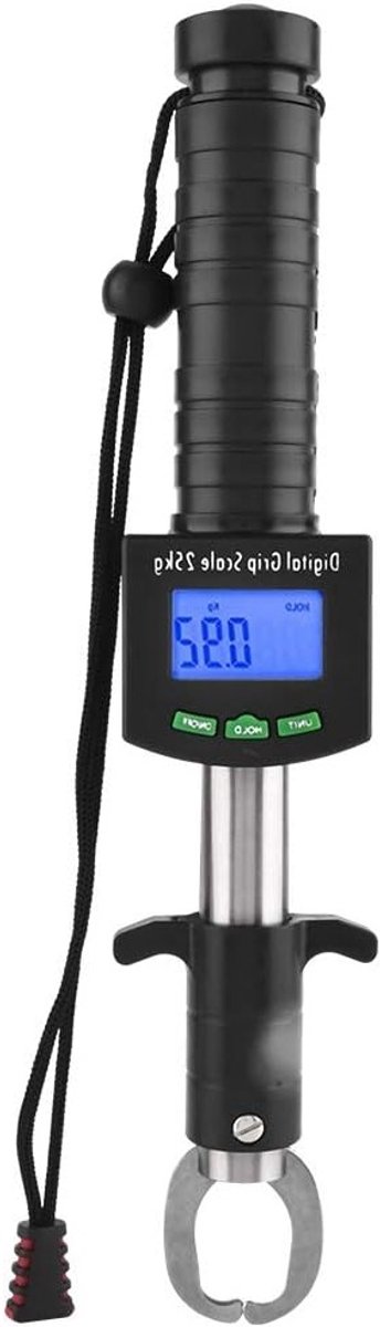 Digitale Visweegschaal 3-in-1 met Lipgrijper en 1 Meter Meetlint - Tot 25kg/55Lb voor Nauwkeurige Gewichtmeting en Vissen Accessoires