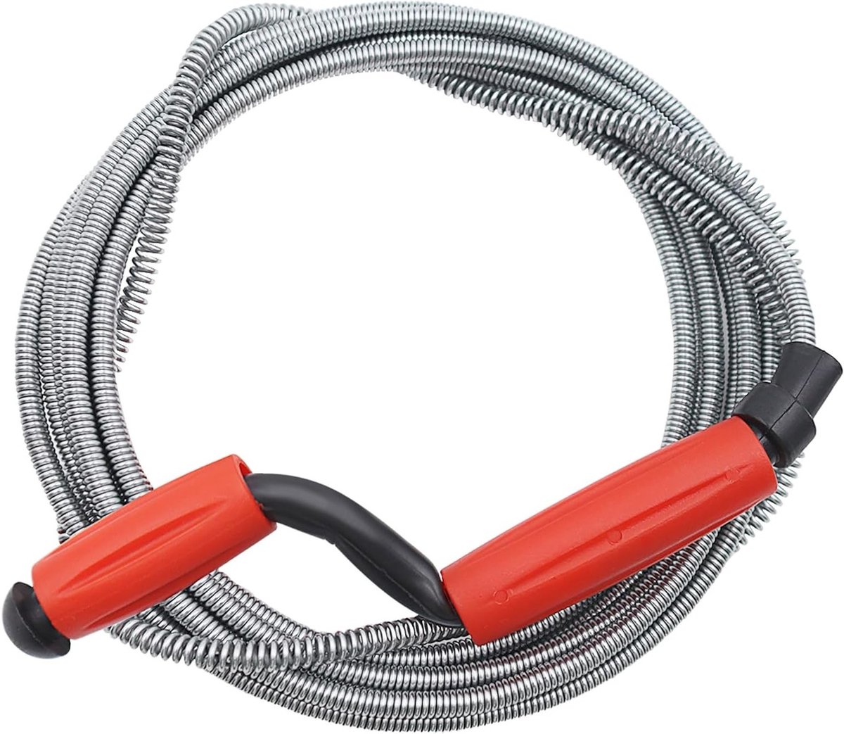 Reinigingsspiraal - Ontstoppingsveer Rioolveer - Afvoer Ontstoppen - Flexibele Veer - 5 meter - Rood