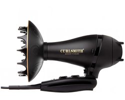 Curlsmith - Defrizzion Travel Dryer & XL Diffuser + Föhn Voor Krullen – Anti-Frizz – Ionische Haardroger - Krullenföhn - 15CM Diffuser - Föhn