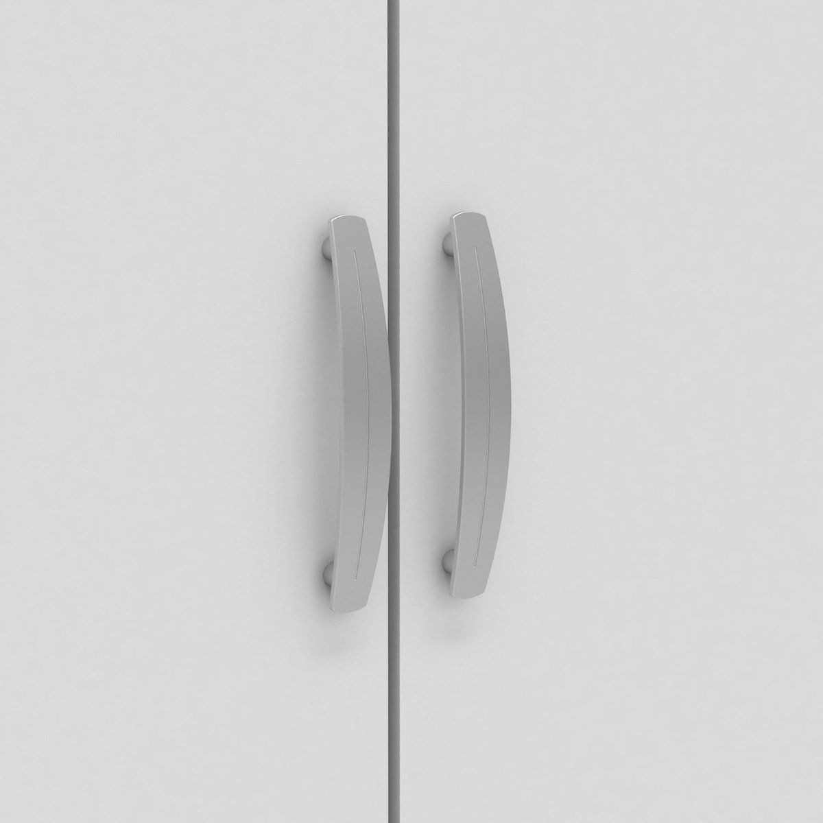 Dmora - wardrobe 2 doors Loire, bedroom furniture, closet, wardrobe, 79x52 h166 cm, oak and matt white