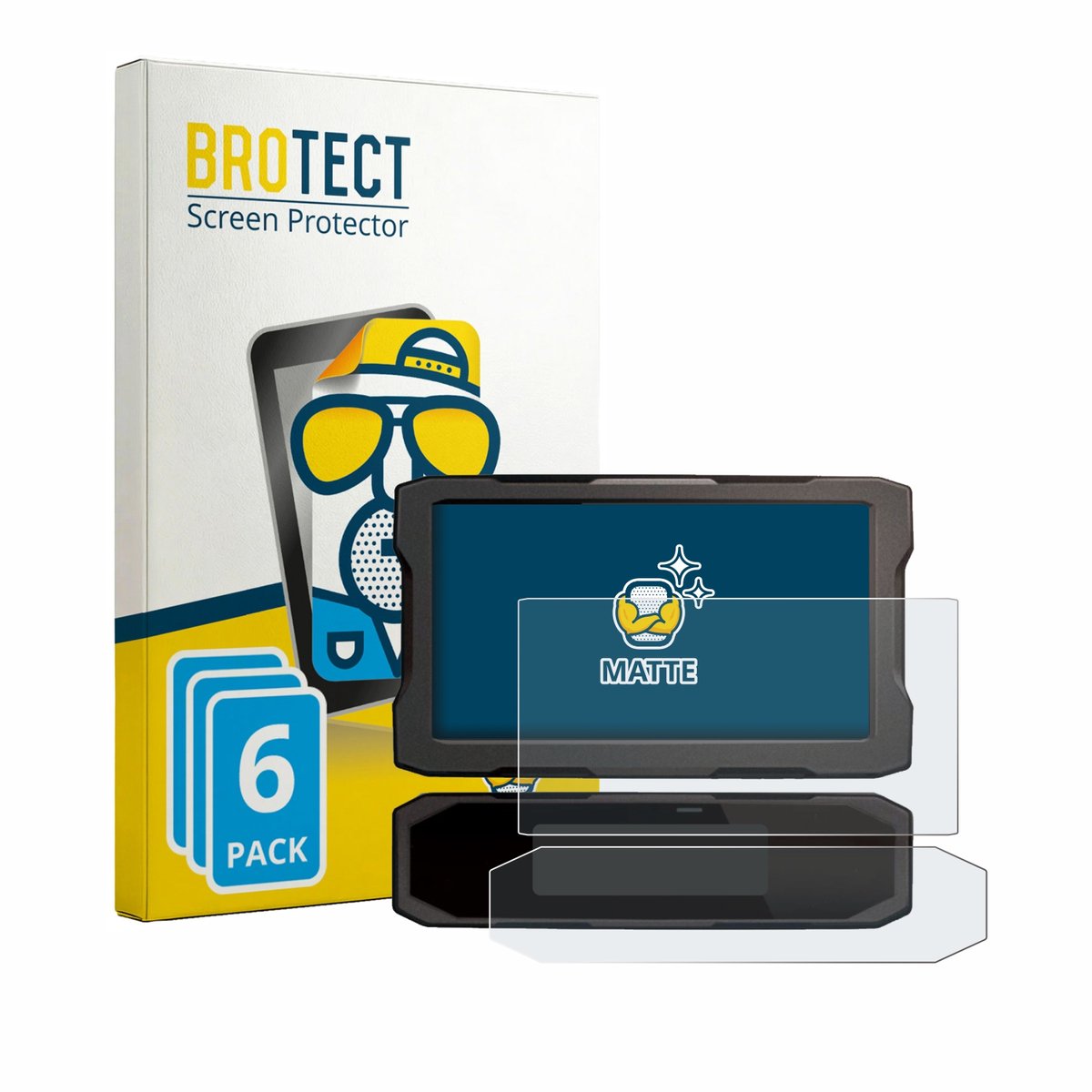 BROTECT - Screenprotector voor Honda NT 1100 2025 - Folie Beschermfolie matte 6 Stuks