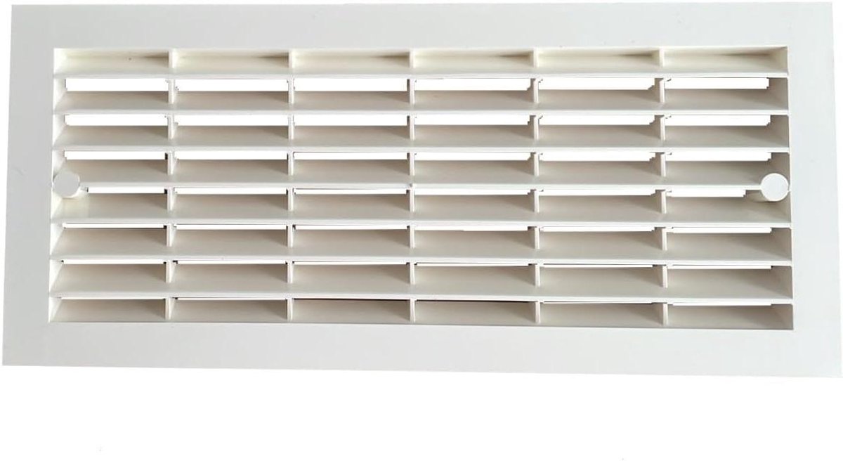 Ventilatierooster Rechthoekig - Afvoerluchtrooster Muurrooster - Garage Ventilatie - Origineel Reserveonderdeel - 303 x 135 mm - Wit