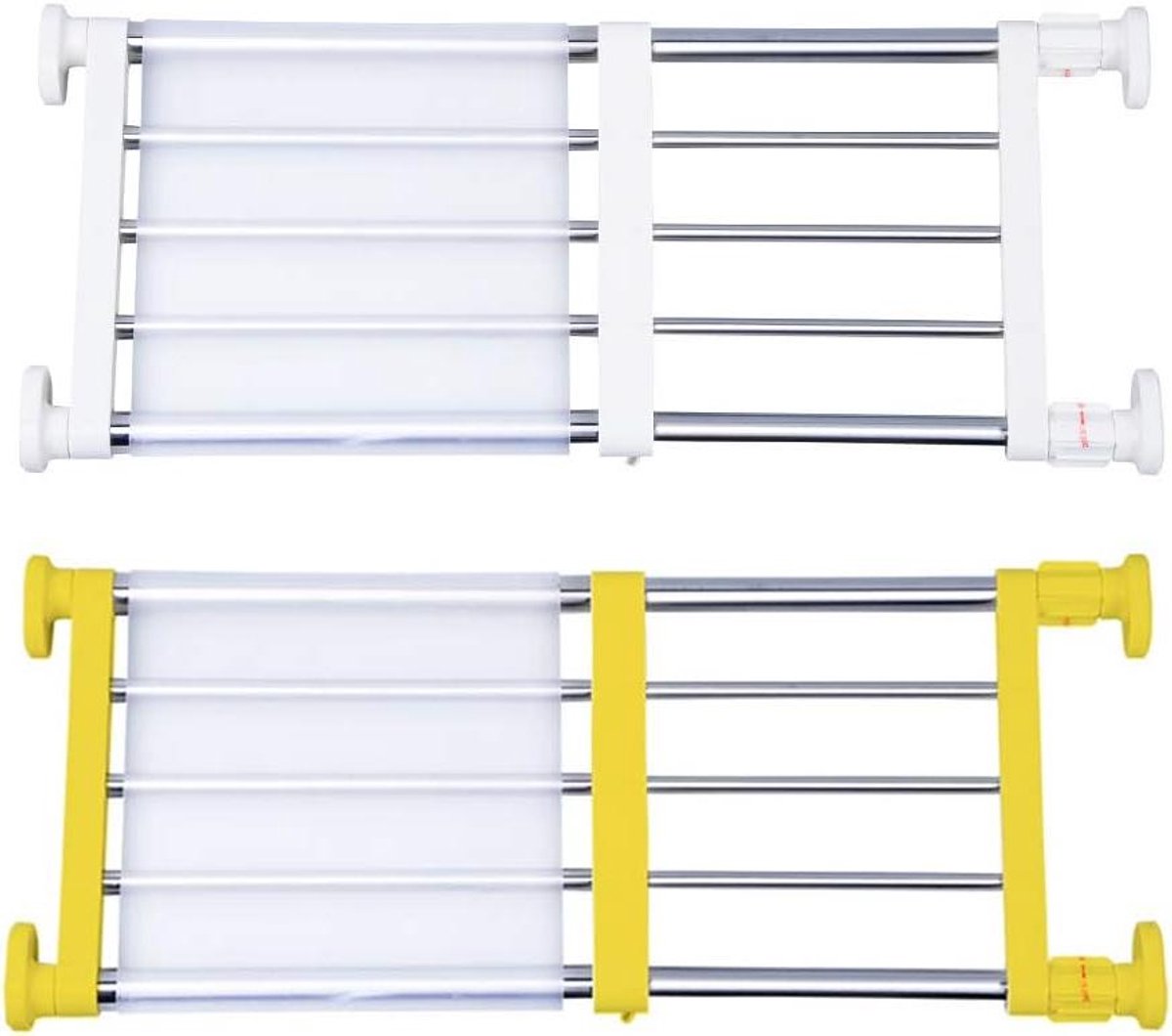 Uitbreidbare Kastplank - Verstelbare Plank - Kast Ordenen - Zonder Boren - 40-60 cm - Ivoor Geel