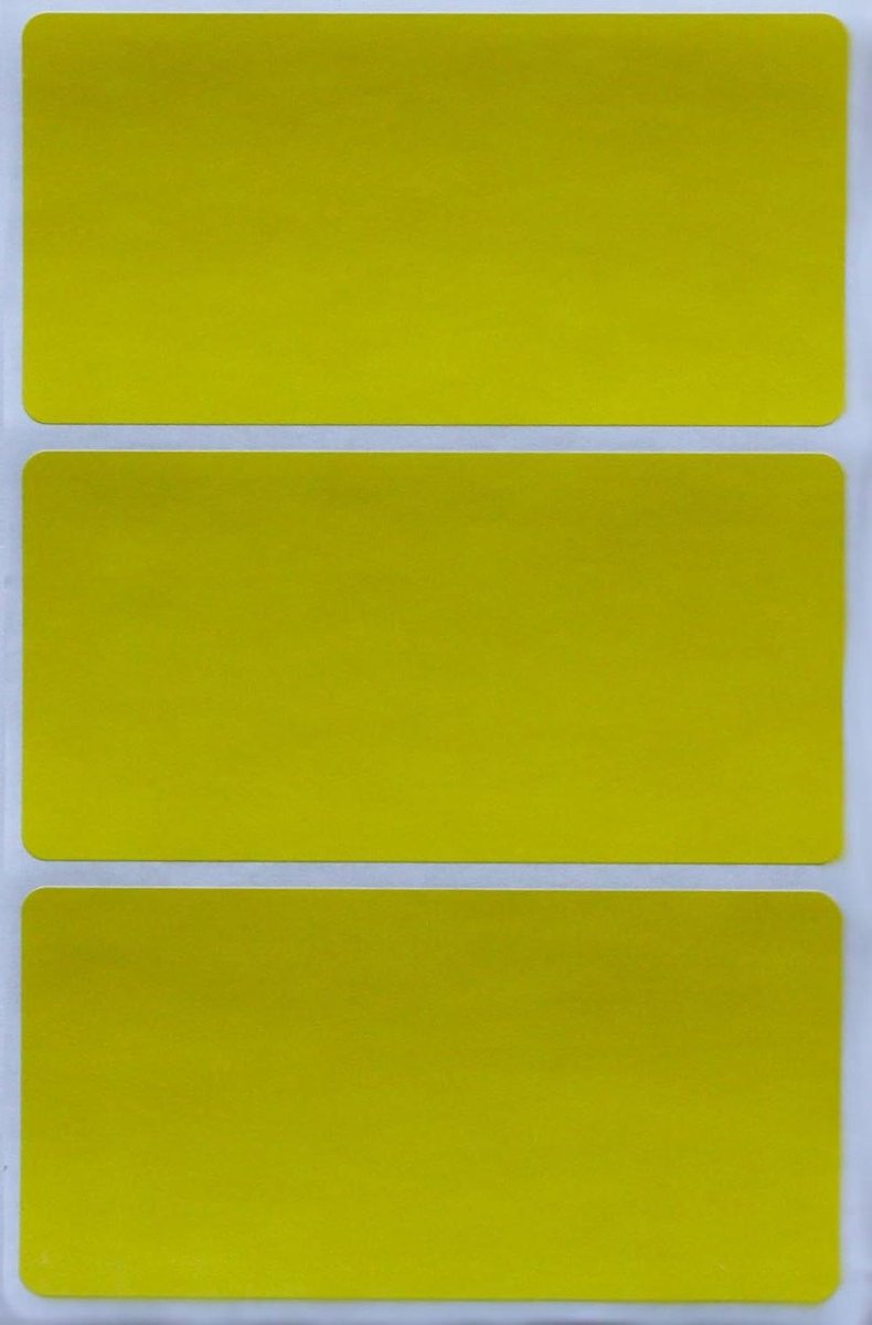 Verhuisstickers Identificatie - Labels Organiseren - Doos Markeren - Permanente Lijm - 102 x 51 mm - Geel