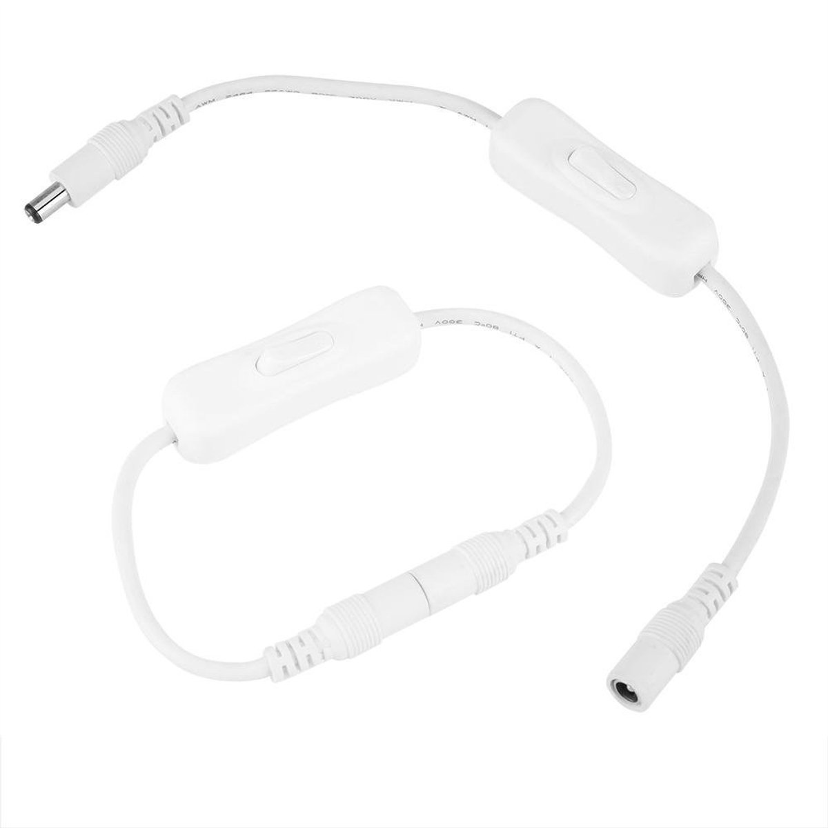 Allecto - Zerodis 32cm LED Strip Lights met Inline Aan/Uit Schakelaar en DC Plug - Veilig & Eenvoudig