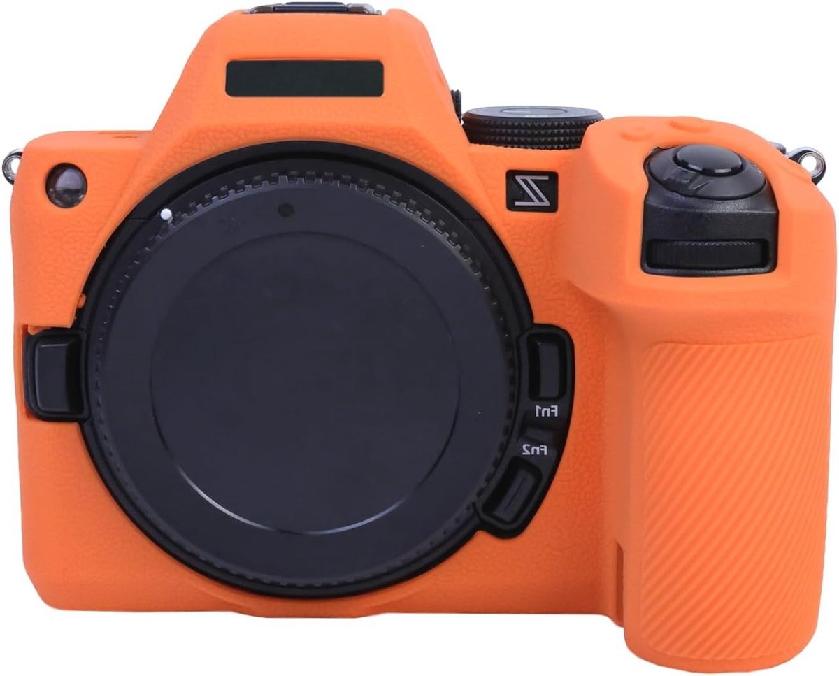 Ultra Dun en Lichtgewicht Zachte Silicone Beschermhoes voor Nikon Z5 II Camera in Oranje - Perfecte Pasvorm en Bescherming
