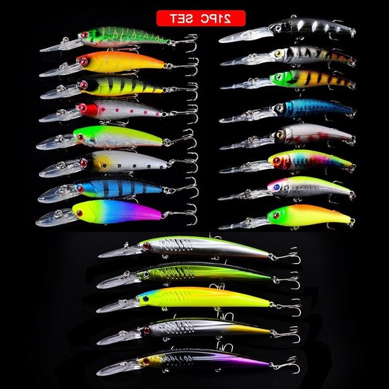 Complete Vissersset met Aasdoos en Accessoires - Spinnerbaits, Crankbaits en Vissenhaken voor Zoet- en Zoutwater — afbeelding 4