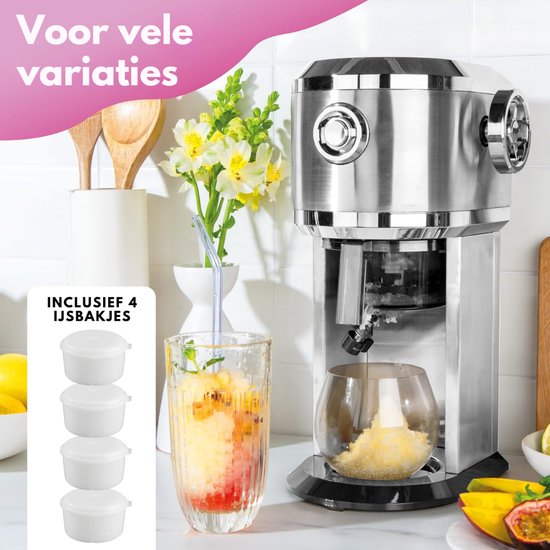 IJsmachine - IJsmaker - Softijs Machine Voor Thuis - 35 W - Zilver van Merkloos — afbeelding 2