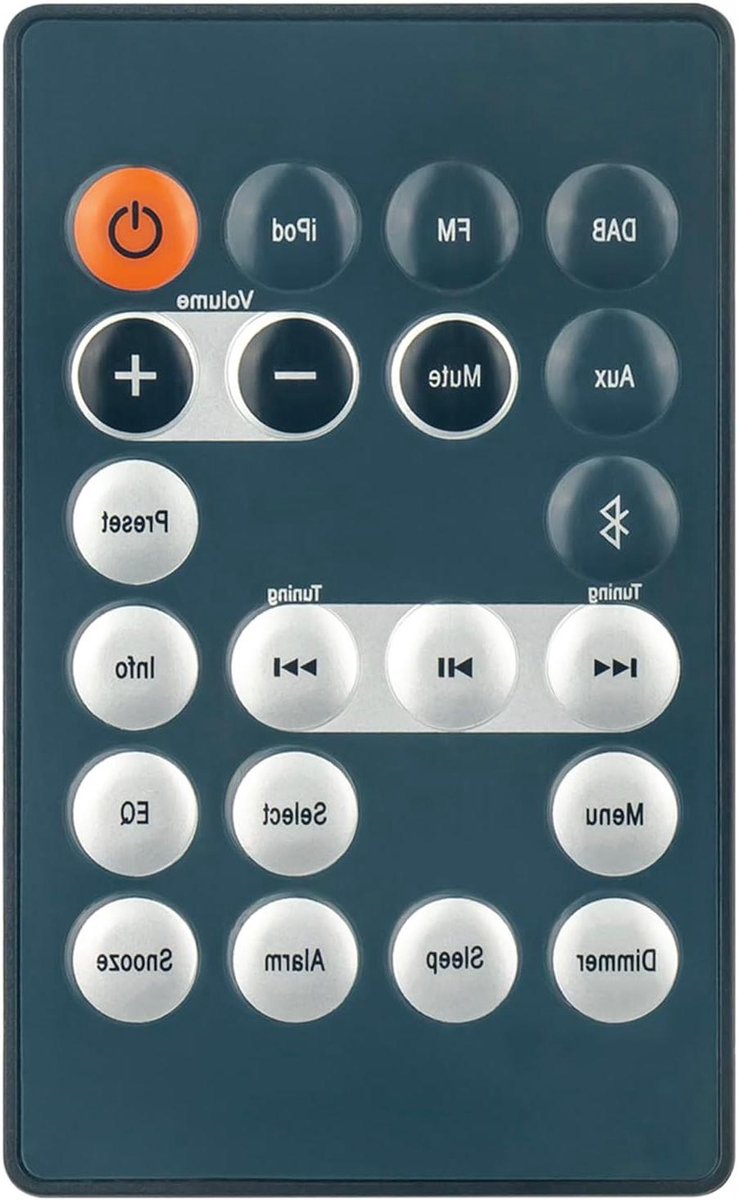 DAB Radio Afstandsbediening - Radio Controller - Radio Bediening - Geen Programmering Nodig - 10 Meter Bereik - Zwart