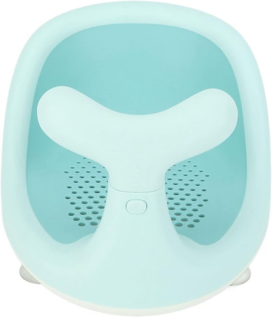 Allecto - Groene Antislip Cartoon Walvis Babybadzitje - Veilig en Ademend - 38 x 30 x 20 cm - Siliconen Mesh Kussen - Geschikt voor Baby's - Liggend van Allecto — afbeelding 2