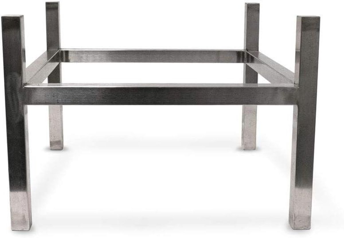 RVS Poot Type 2 - Voet Vuurschaal - Terras Beschermen - Elegant Ontwerp - 77x77x50 cm - Zilver