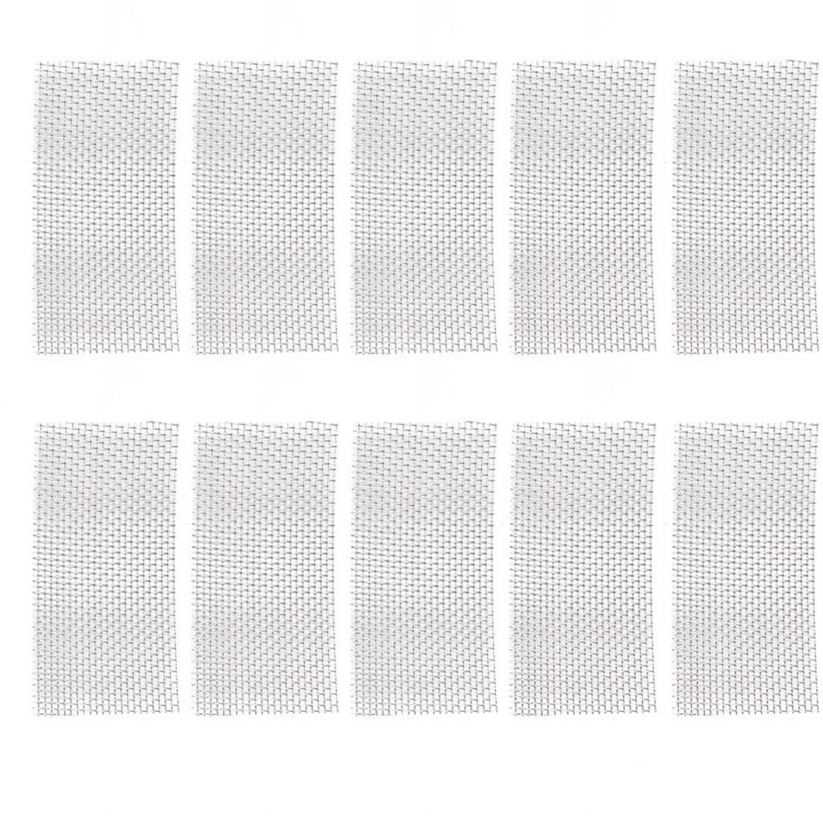 Allecto - Aquarium Mesh Mat - 10 Stuks - 5x10cm - Ideaal voor Mosbehoud - Sterk en Duurzaam - Geschikt voor Aquariums - Handig voor Visserij