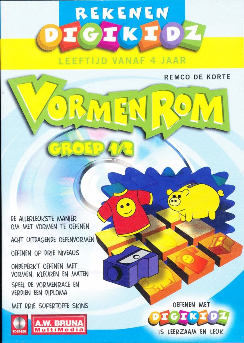 CD-Rom Rekenen Digikidz groep 1/2 (Vormen rom)