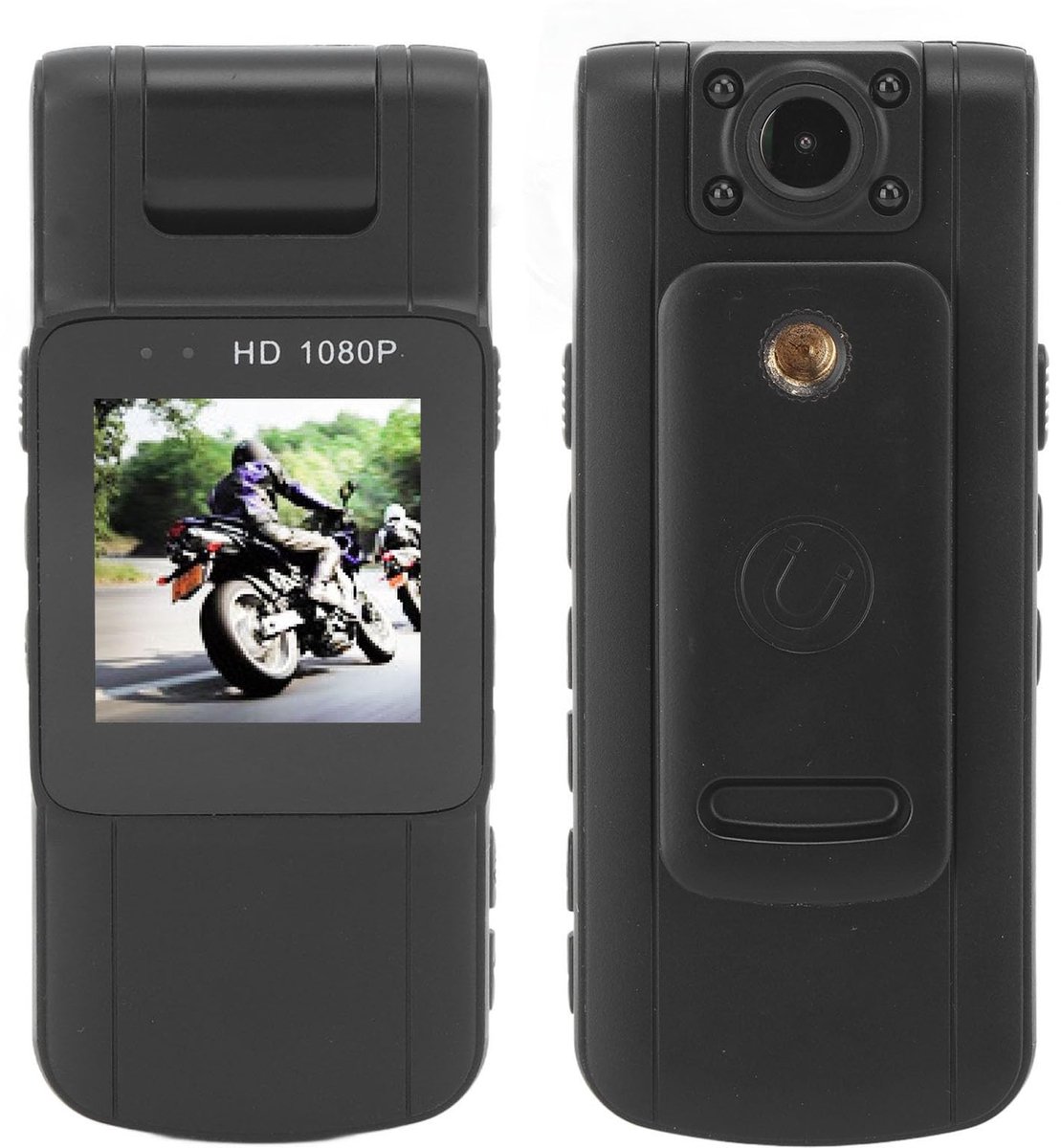 Dailygoody - Bodycamera - 1080P - Draaibare Lens - Compact - Politiecamcorder - Voor Bezorging en Wetshandhaving