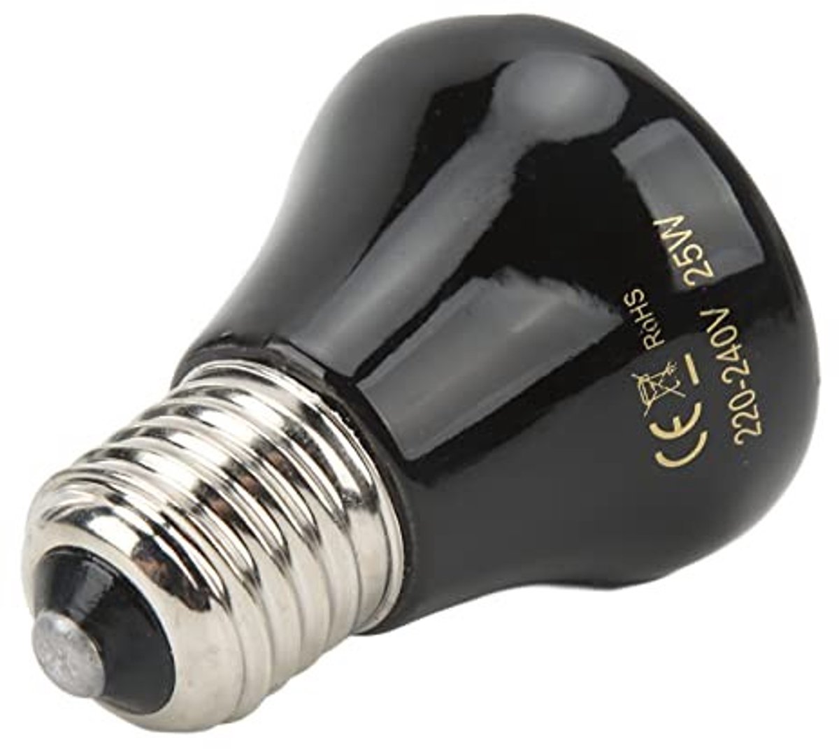 Dailygoody - Keramische Reptielenwarmtelamp - Infrarood - 24 Uur Warmte - Ultraklein Formaat - E27 Warmtelamp - Geschikt voor Reptielen - 25W