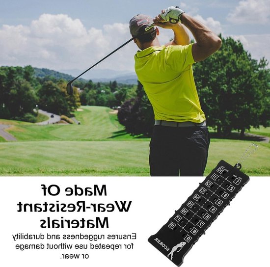 Golf Score Teller voor 18 Holes, Resultaat Indicator en Stroke Monitor voor Training en Competitie van GOLF — afbeelding 3