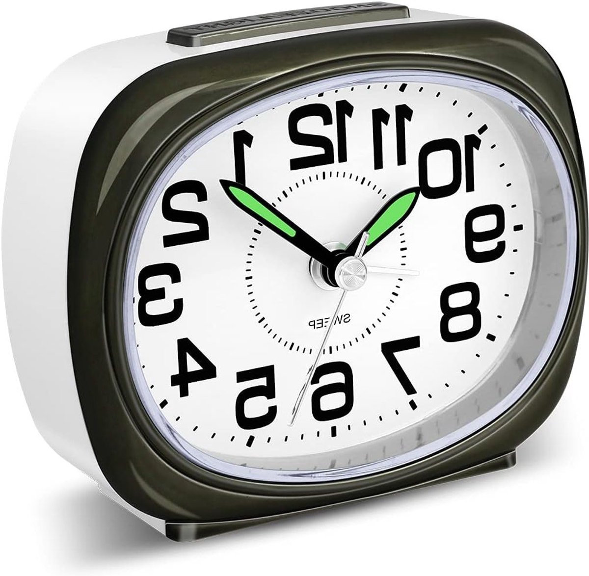 Stil Alarmklok voor Bedzijde met Grote Cijfers, Snoozefunctie en Batterij, Ideaal voor Zware Slapers en Kantoorgebruik