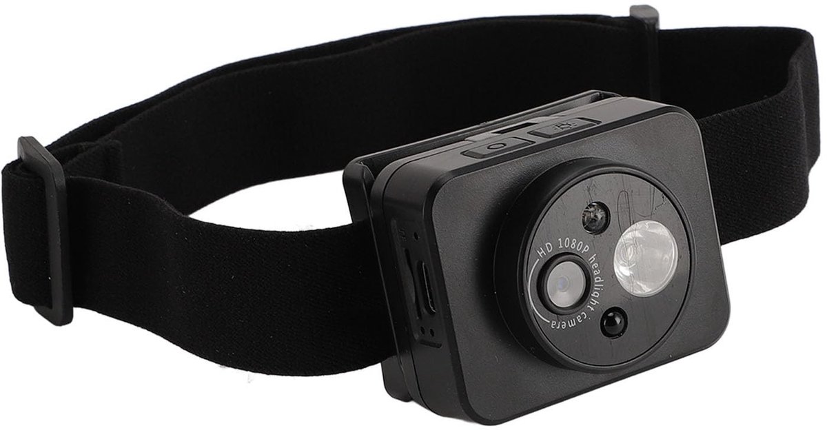 Dailygoody - Koplampcamera - 1080P Videorecorder - Handsfree en Verstelbaar - Compact en Lichtgewicht - MP4-opslag - Geschikt voor Avontuurlijke Activ