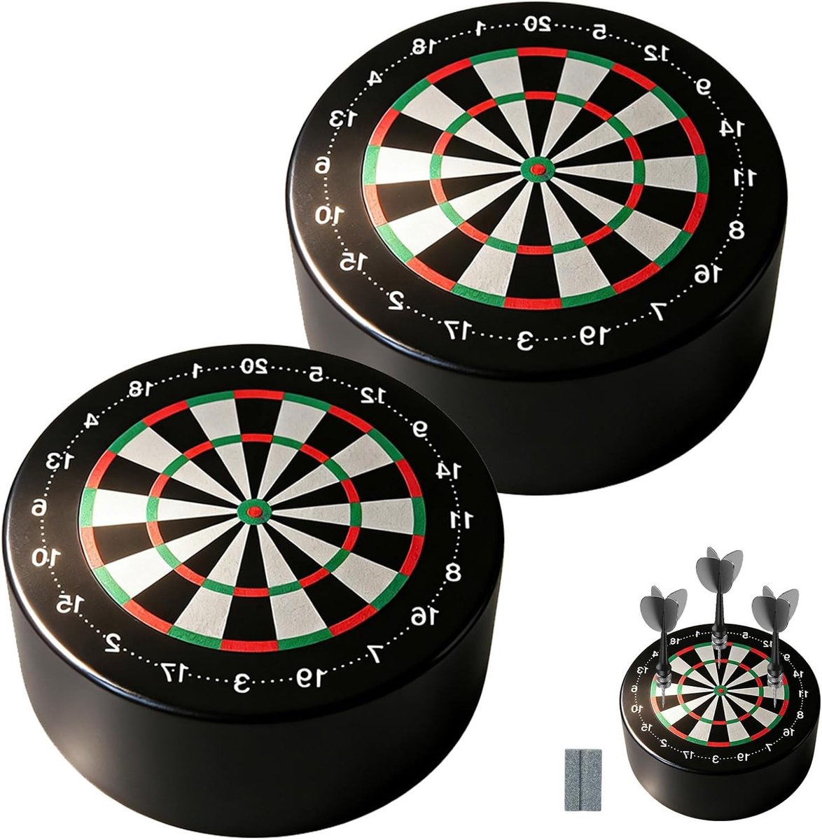 Professionele Dartbord Opbergset met Dart Houder en Bonus Slijpsteen, Ideaal voor TV-kasten, Boekenkasten en Speelkamers, 10x4 cm, EVA Materiaal