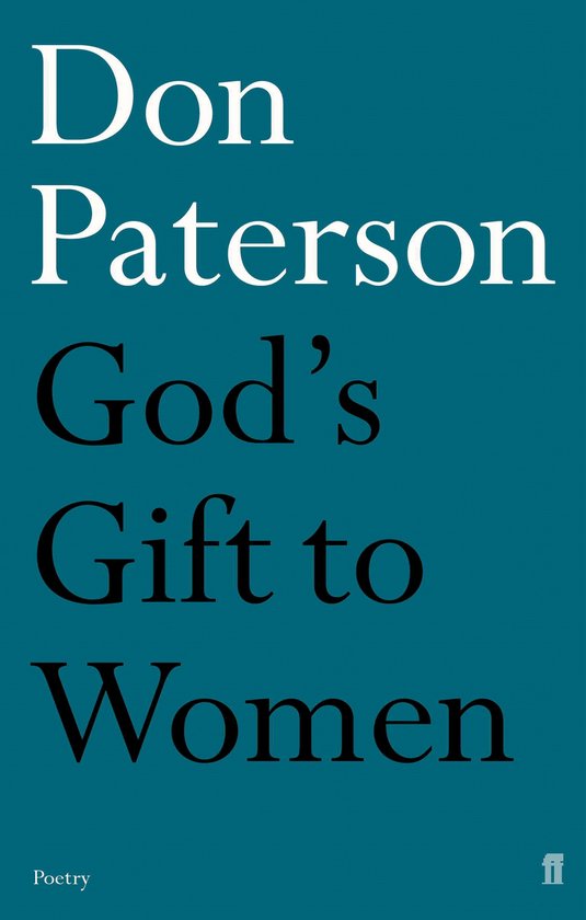 Livre "God's Gift to Women" par Don Paterson, avec le texte 'Poetry' en bas.