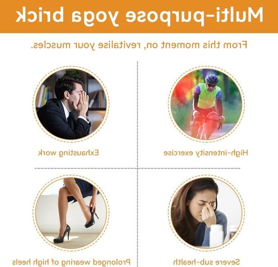 Set van 2 Korken Kniebogen, Calf Stretcher, Yoga Blokken, Antislip Kork, Spierversterking, Flexibiliteit Verbeteren, Comfortabele Ondersteuning voor Stretchen — afbeelding 3
