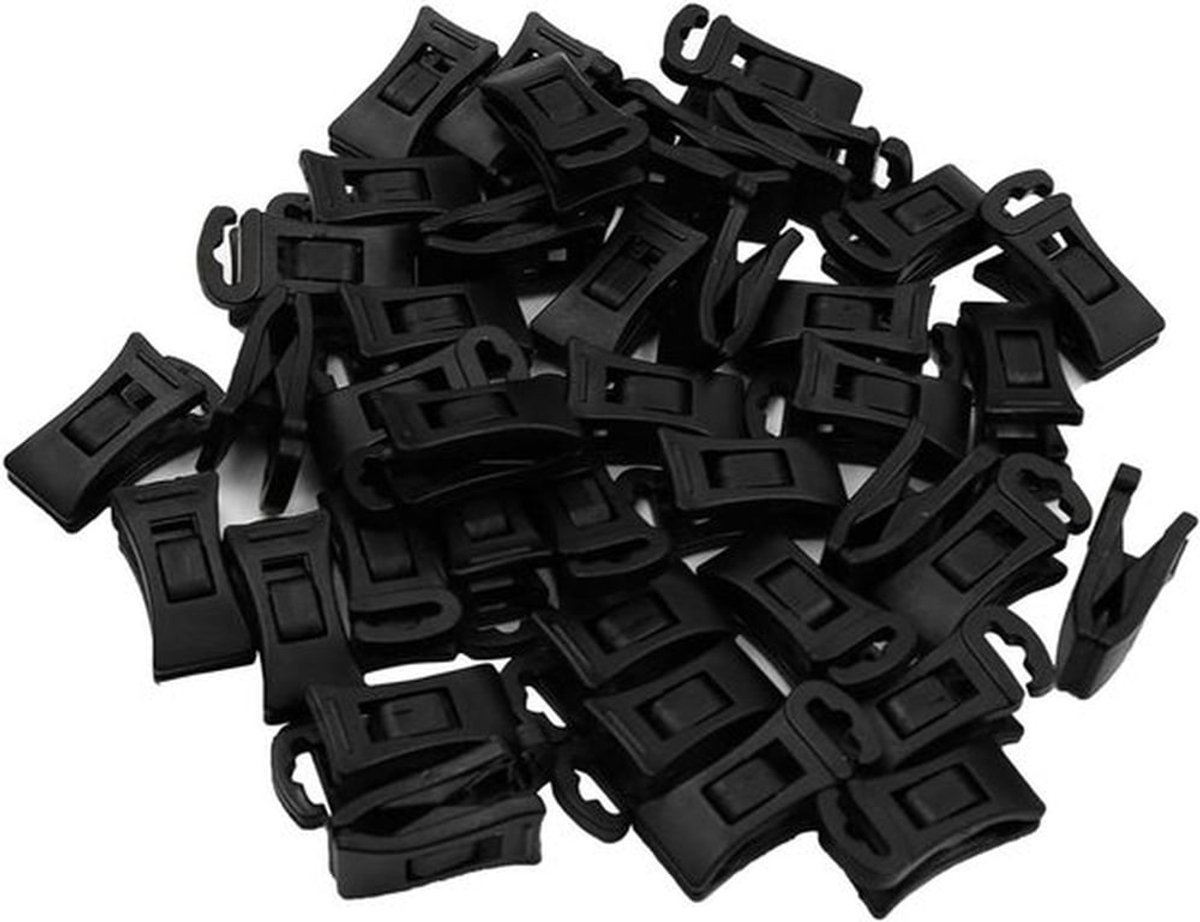 Sokkenclips - Sokkenhaken - Voor wasmachine en droger - 40 stuks - Zwart - Sokkenclips voor wasmachine en droger, sokkenhaken voor lade, vouwen niet nodig