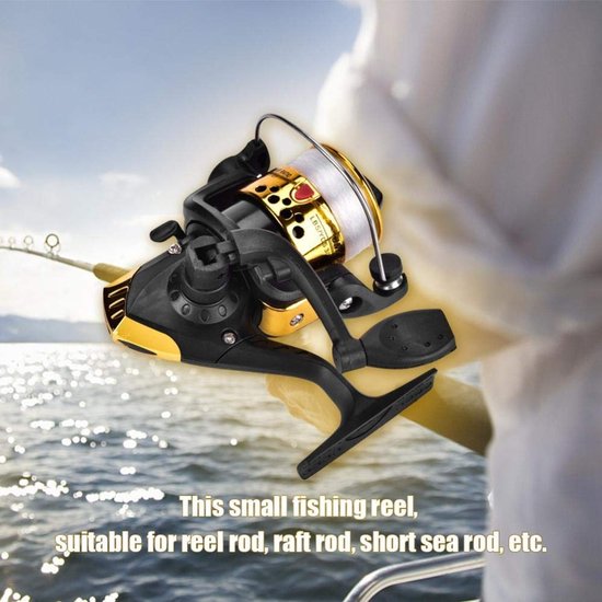Dailygoody - Professionele Vismolen - Spinvisserij - Licht Werp- en Spinsysteem - Geel - Zoetwatervissen - Inclusief Accessoires - Compact Design van Merkloos — afbeelding 5