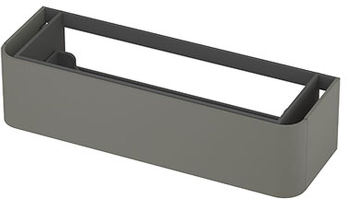 INK - Afgeronde Onderkast Gelakt 1 Lade Softclose Tbv Grepen - 1400x450x350 Mm - Mat Beton Groen